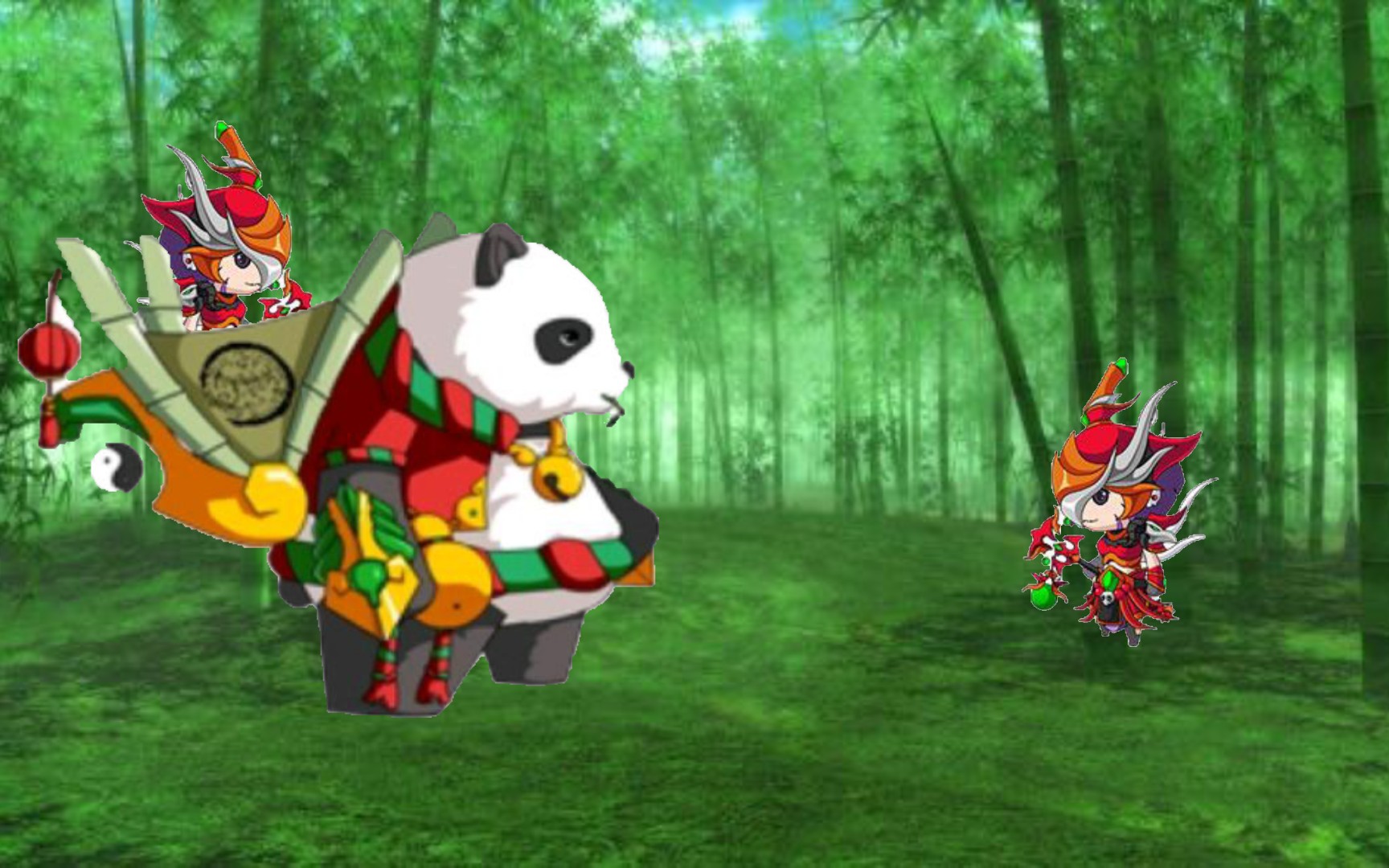 探秘熊猫人：智慧战士的秘境之旅